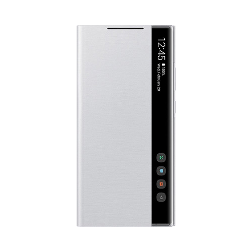 Чехол (флип-кейс) Samsung Galaxy Note 20 Ultra Smart Clear View Cover серебристый (EF-ZN985CSEGRU)