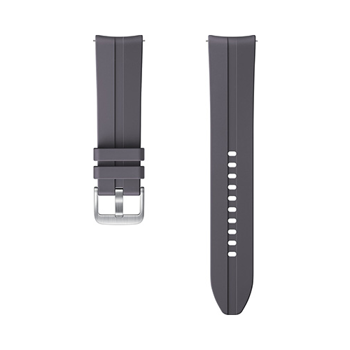 Спортивный ремешок Samsung Ridge Sport Band для Galaxy Watch3 (45мм)/Watch (46мм) серый (ET-SFR84LJEGRU)