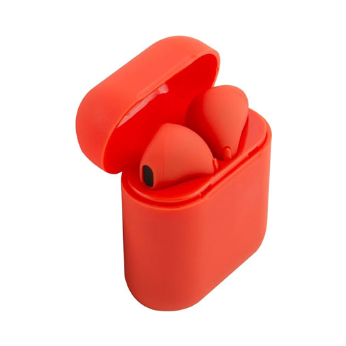 Беспроводные наушники Red Line (TWS) BHS-10 soft touch красные
