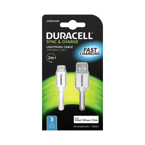 Кабель Duracell USB 5022 W-RU MFI