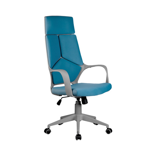 Кресло Riva Chair 8989 Серый пластик/Синяя ткань (287)
