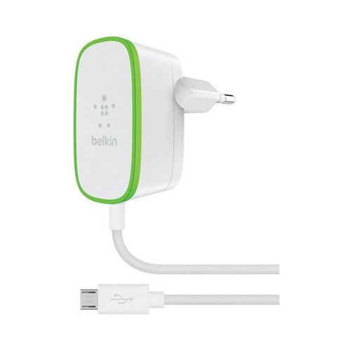 Сетевое зарядное устройство Belkin microUSB 2 4A 1 8м белый (F7U009vf06-WHT)