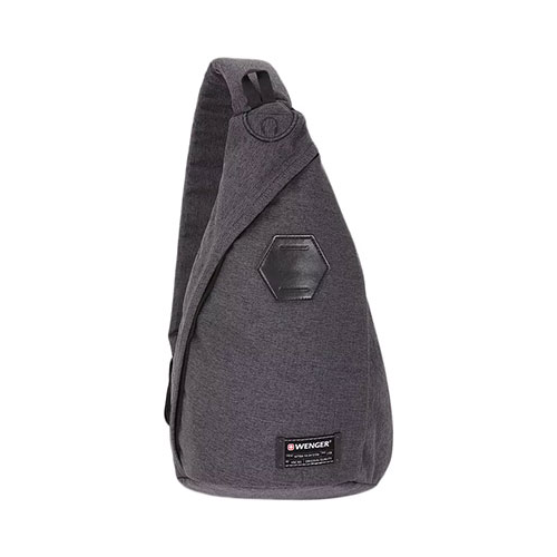 Рюкзак-мешок Wenger на одно плечо cерый ткань Grey Heather/ полиэстер 600D PU 25х15х45 см 7 л 2607424550
