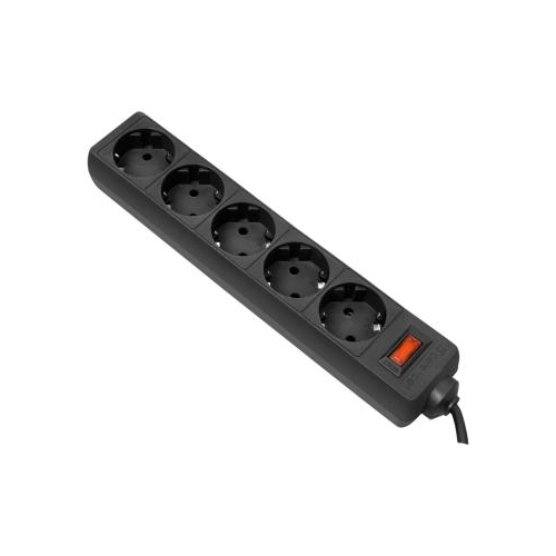 Сетевой фильтр Defender ES 5.0m (5роз.) black 99486