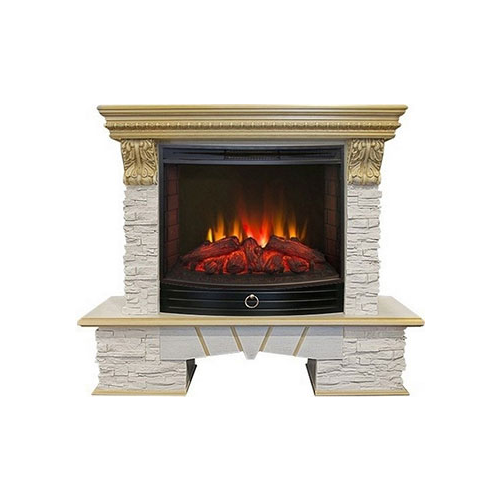 Каминокомплект Realflame Rockland LUX 25/25 5 WT с Evrika 25 5 LED