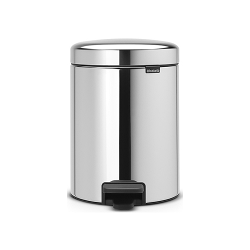 Мусорный бак с педалью Brabantia newIcon 5л с мет. ведром 113444