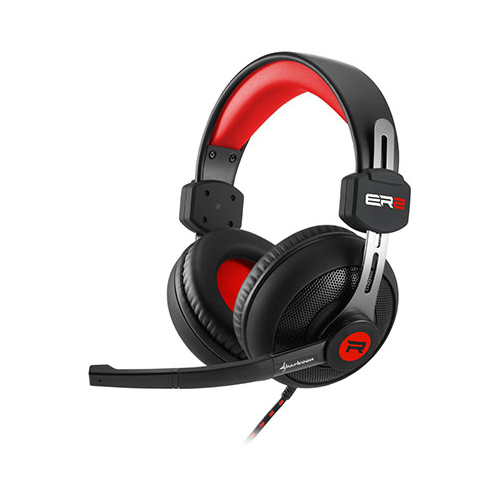 Гарнитура игровая проводная Sharkoon Rush ER2 Red
