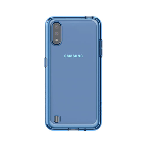 Чехол (клип-кейс) Samsung Galaxy A01 araree A cover синий (GP-FPA015KDALR)