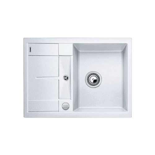 Кухонная мойка Blanco METRA 45 S COMPACT SILGRANIT белый с клапаном-автоматом