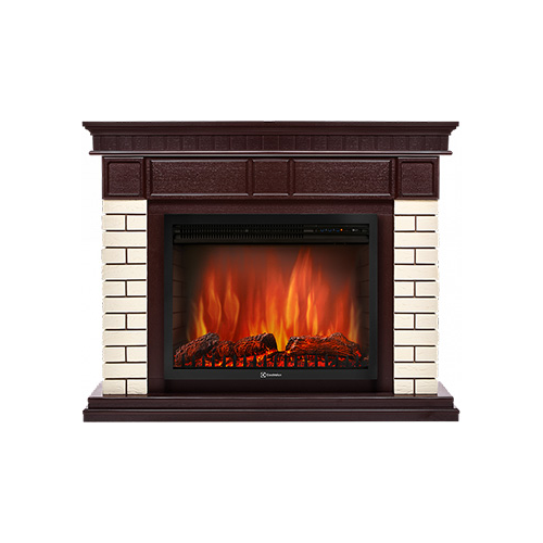 Каминокомплект Electrolux EFP/P- 3320RLS с порталом Firelight Bricks 30 камень бежевый