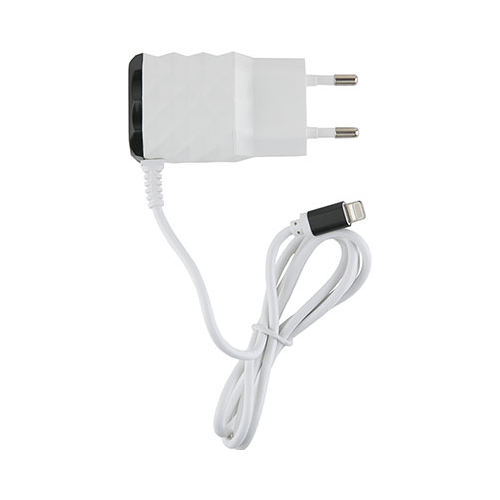 Сетевое зарядное устройство Red Line 2 USB и 8pin для Apple (модель NC-2.1AC) 2.1A черный