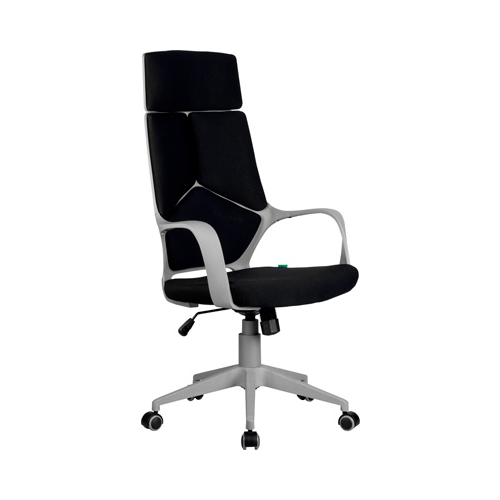 Кресло Riva Chair 8989 Серый пластик/Чёрная ткань (54)
