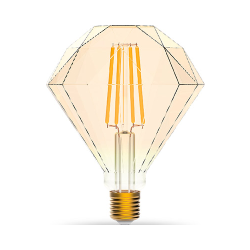 Лампа умная светодиодная филаментная GAUSS Smart Home DIM E27 Diamond Golden 7W 1350112