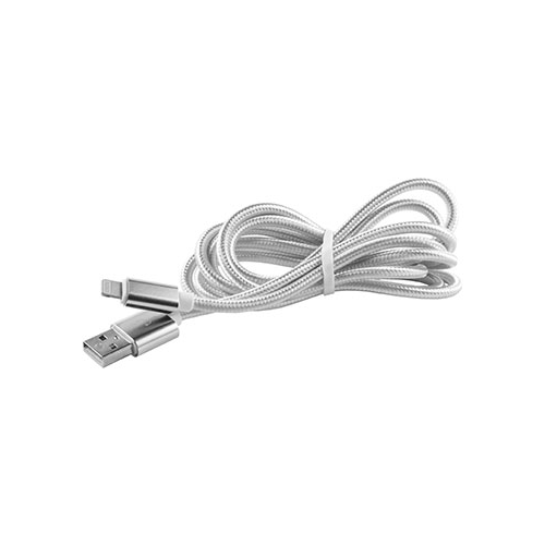 Кабель Red Line USB-8-pin для Apple (2 метра) нейлоновая оплетка серебристый