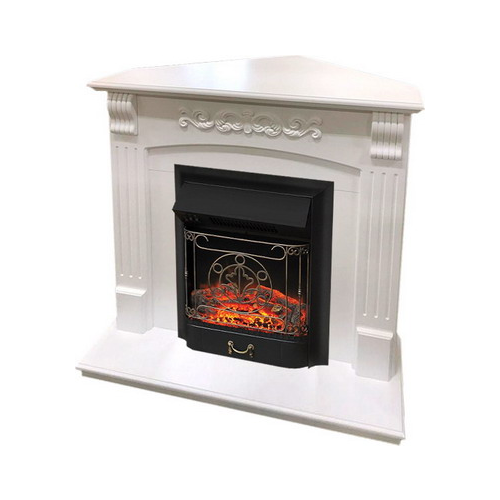 Каминокомплект Royal Flame Sorrento угл.с очагом Majestic BL белый дуб