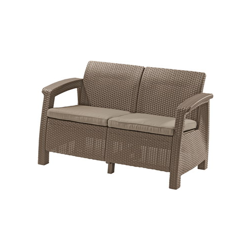 Диван Allibert Corfu Love Seat cappucino