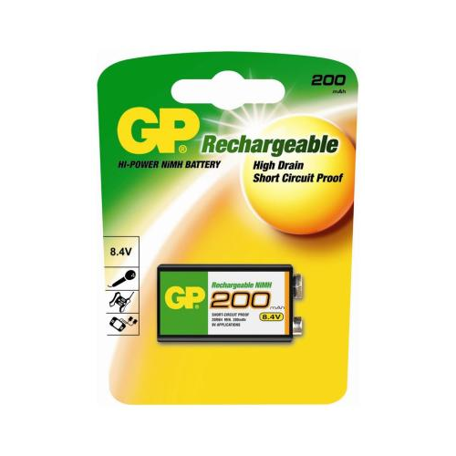 Аккумулятор GP 200 mAh (крона)