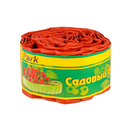 Садовый бордюр Park 256007 красный