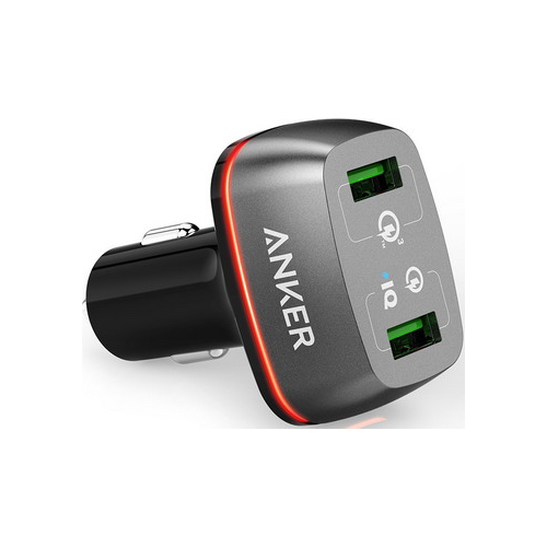 Автомобильное зарядное устройство ANKER PowerDrive+ 2 with Quick Charge 3.0 черный