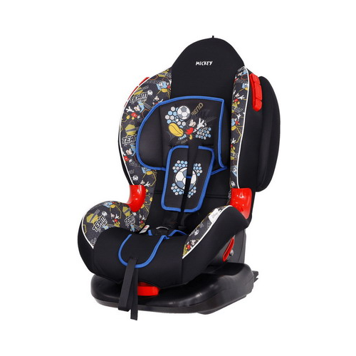 Автокресло Siger серия Disney Кокон ISOFIX гр. I/II Микки Маус футбол черный KRES2664