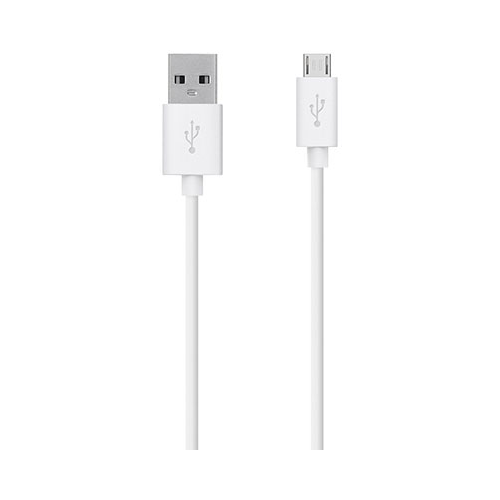 Кабель Belkin USB-A папа/microUSB папа 2м белый (F2CU012bt2M-WHT)