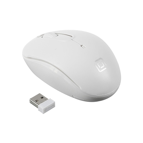 Мышь Oklick 505MW белый оптическая (1000dpi) беспроводная USB (3but)