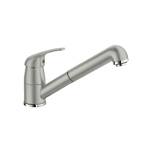 Кухонный смеситель Blanco 524198 DARAS-S SILGRANIT жемчужный подводка 1/2