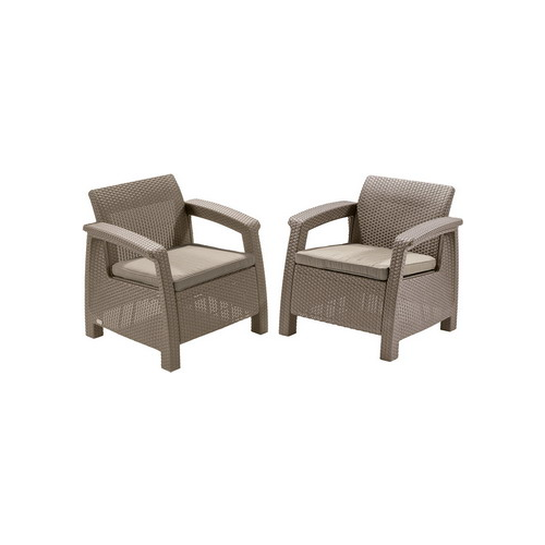 Комплект мебели Allibert Corfu II DUO set cappucino