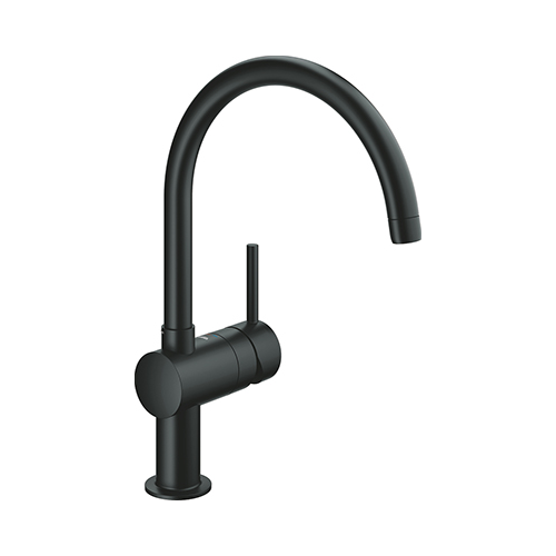 Кухонный смеситель Grohe Minta чёрный 32917KS0