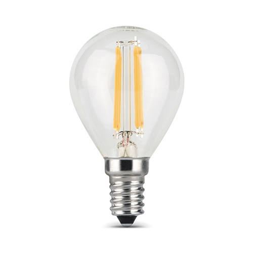 Лампа GAUSS Filament E 14 5W 4100К (2шт) 105801205 P
