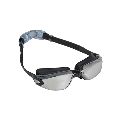 Очки для плавания Bradex серия ''Комфорт '' черные цвет линзы - зеркальный SF 0390