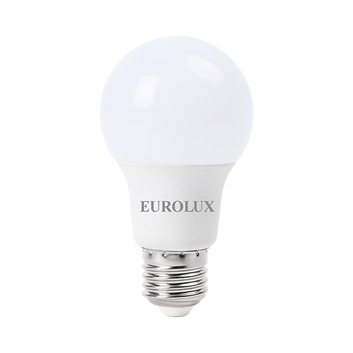 Лампа светодиодная Eurolux LL-E-A60-9W-230-2 7K-E27 (груша 9Вт тепл. Е27) белый