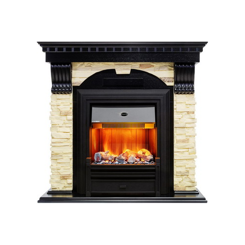 Каминокомплект Dimplex Dublin арочный сланец с очагом Brookline Black (венге) 1164879239