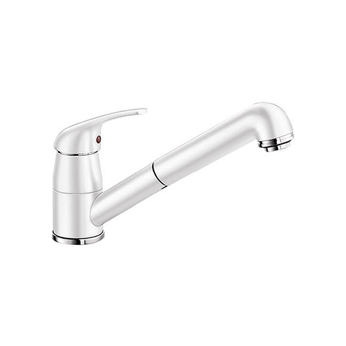 Кухонный смеситель Blanco 524193 DARAS-S SILGRANIT белый подводка 1/2