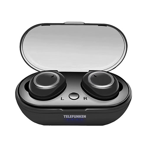 Вставные наушники Telefunken TF-1101B (черный с серебром)