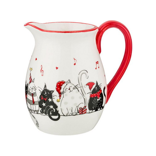 Кувшин Lefard ''Party cats'' 800 мл 15*11 5*15 4 см белый красный 230-346