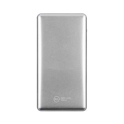 Внешний аккумулятор Red Line Tech PDP-3А (10000 mAh) Power Delivery QC 2.0/QC 3.0 2USB и Type-C серебро