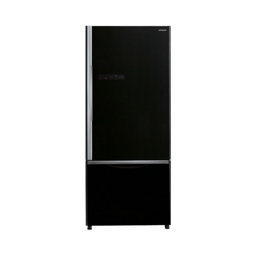 Двухкамерный холодильник Hitachi R-B 502 PU6 GBK чёрное стекло