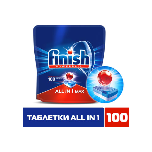 Таблетки FINISH 3065326 100 шт AIO бесфосфатные