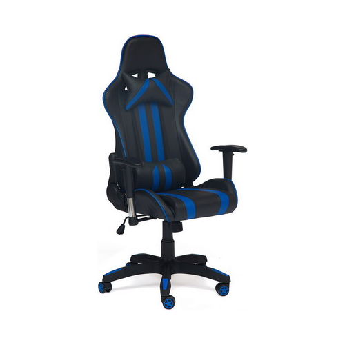 Кресло Tetchair iCar кож/зам черный/синий