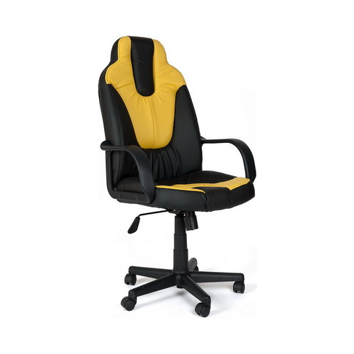 Кресло Tetchair NEO (1) (кож/зам черный жёлтый PU 36-6/36-14)