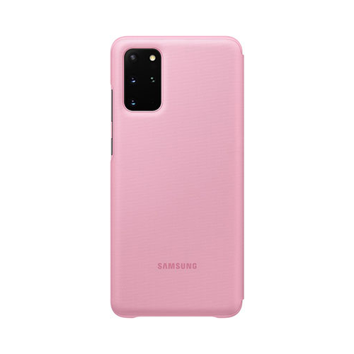 Чехол (клип-кейс) Samsung S20plus (G985) LED-View pink EF-NG985PPEGRU