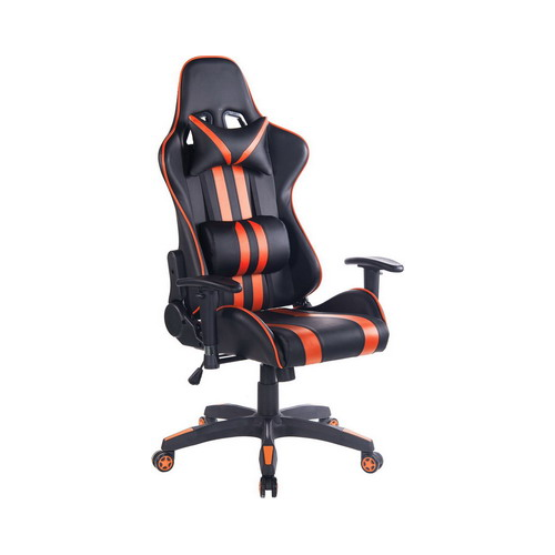 Кресло Tetchair iCar кож/зам черный/оранжевый