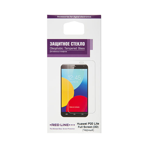 Защитное стекло Red Line Huawei Honor 20 lite Full Screen (3D) tempered glass FULL GLUE черный