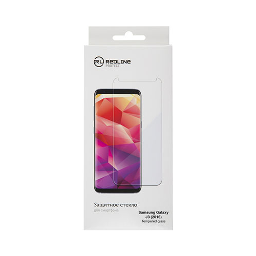 Защитное стекло Red Line для телефона Samsung Galaxy J3 (2016) tempered glass