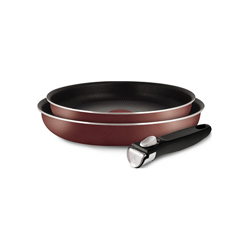 Набор посуды со съемной ручкой Tefal 22/26/ручка 5 INGENIO RED 04175810