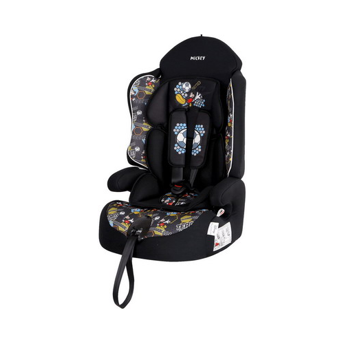 Автокресло Siger серия Disney Драйв гр. I/II/III Микки Маус футбол черный KRES2668