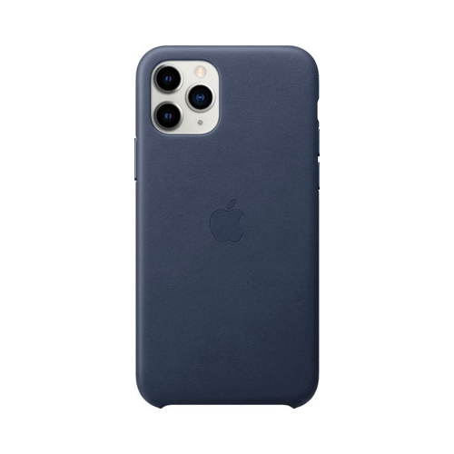 Чехол (клип-кейс) Apple iPhone 11 Pro Leather Case - Midnight Blue MWYG2ZM/A