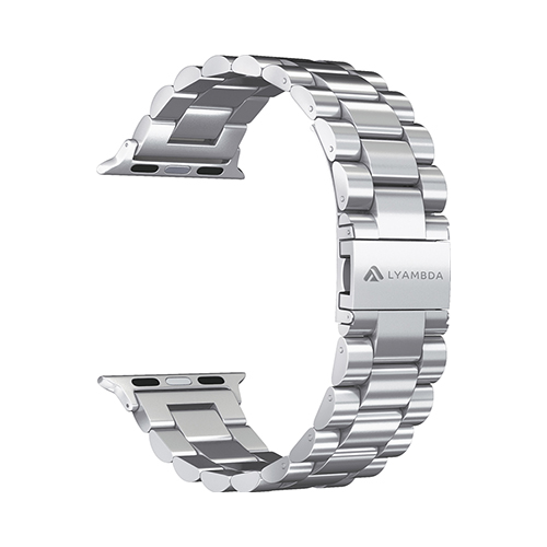 Ремешок для часов Lyambda из нержавеющей стали для Apple Watch 42/44 mm KEID DS-APG-02-44-SL Silver