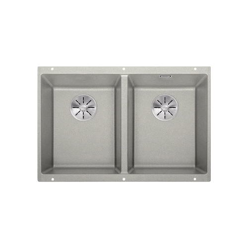 Кухонная мойка Blanco SUBLINE 350/350-U SILGRANIT жемчужный с отв.арм. InFino 523577